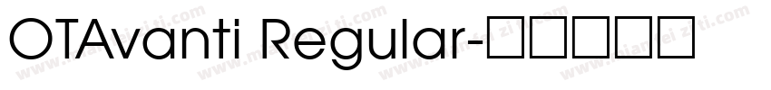 OTAvanti Regular字体转换